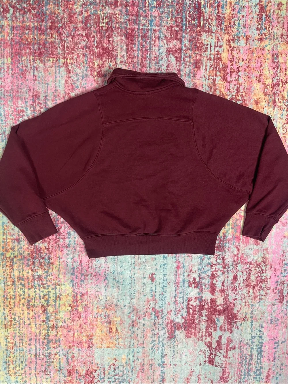 wild fable Mauve Half-Zip Cropped Sweatshirt - Picture 5 of 6